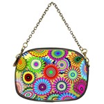 Psychedelic Flowers Chain Purse (Two Sided)  Front