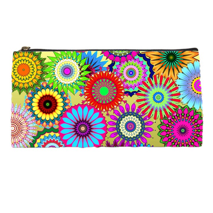 Psychedelic Flowers Pencil Case