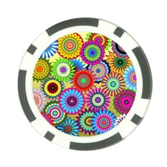 Psychedelic Flowers Poker Chip (10 Pack) by StuffOrSomething