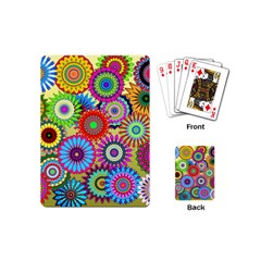 Psychedelic Flowers Playing Cards (mini) by StuffOrSomething