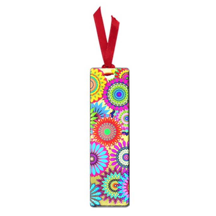 Psychedelic Flowers Small Bookmark