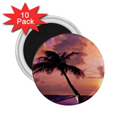 Sunset At The Beach 2 25  Button Magnet (10 Pack) by StuffOrSomething