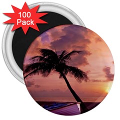 Sunset At The Beach 3  Button Magnet (100 Pack) by StuffOrSomething