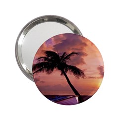 Sunset At The Beach Handbag Mirror (2 25 )