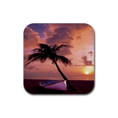 Sunset At The Beach Drink Coaster (square) by StuffOrSomething