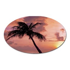 Sunset At The Beach Magnet (oval) by StuffOrSomething