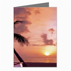 Sunset At The Beach Greeting Card by StuffOrSomething