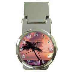 Sunset At The Beach Money Clip With Watch by StuffOrSomething