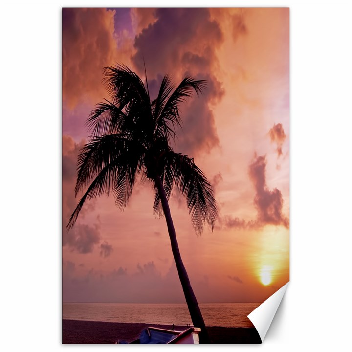 Sunset At The Beach Canvas 20  x 30  (Unframed)