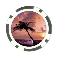 Sunset At The Beach Poker Chip by StuffOrSomething