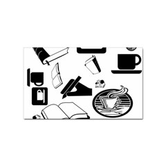 Books And Coffee Sticker 10 Pack (rectangle) by StuffOrSomething