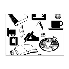 Books And Coffee A4 Sticker 10 Pack by StuffOrSomething