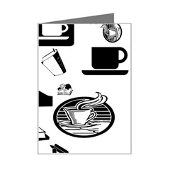 Books And Coffee Mini Greeting Card by StuffOrSomething