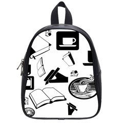 Books And Coffee School Bag (small) by StuffOrSomething