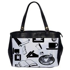 Books And Coffee Oversize Office Handbag (one Side) by StuffOrSomething