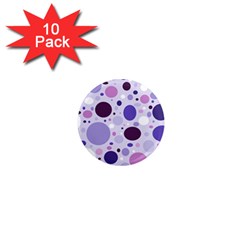 Passion For Purple 1  Mini Button Magnet (10 Pack) by StuffOrSomething