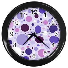 Passion For Purple Wall Clock (black) by StuffOrSomething