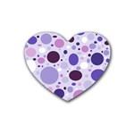 Passion For Purple Drink Coasters (Heart) Front