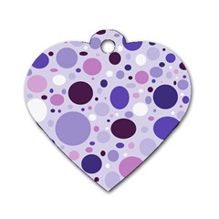 Passion For Purple Dog Tag Heart (two Sided) by StuffOrSomething