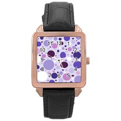 Passion For Purple Rose Gold Leather Watch  by StuffOrSomething