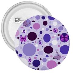 Purple Awareness Dots 3  Button by FunWithFibro