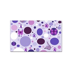 Purple Awareness Dots Sticker 100 Pack (rectangle) by FunWithFibro