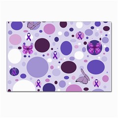 Purple Awareness Dots Postcard 4 x 6  (10 Pack) by FunWithFibro