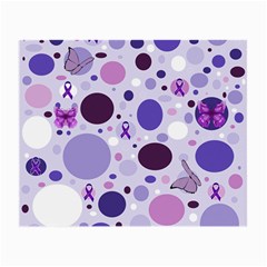 Purple Awareness Dots Glasses Cloth (small) by FunWithFibro