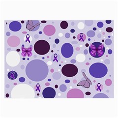 Purple Awareness Dots Glasses Cloth (large) by FunWithFibro