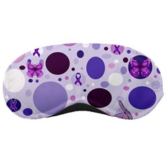 Purple Awareness Dots Sleeping Mask by FunWithFibro