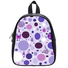 Purple Awareness Dots School Bag (small) by FunWithFibro