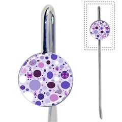 Purple Awareness Dots Bookmark by FunWithFibro