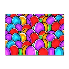 Colored Easter Eggs A4 Sticker 100 Pack