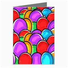 Colored Easter Eggs Greeting Card by StuffOrSomething