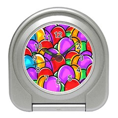 Colored Easter Eggs Desk Alarm Clock by StuffOrSomething