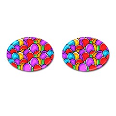 Colored Easter Eggs Cufflinks (oval) by StuffOrSomething