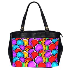 Colored Easter Eggs Oversize Office Handbag (two Sides) by StuffOrSomething