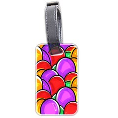 Colored Easter Eggs Luggage Tag (two Sides) by StuffOrSomething