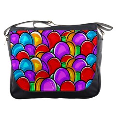 Colored Easter Eggs Messenger Bag by StuffOrSomething