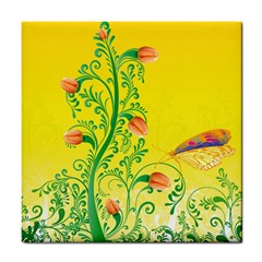 Whimsical Tulips Ceramic Tile by StuffOrSomething