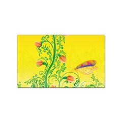 Whimsical Tulips Sticker (rectangle)