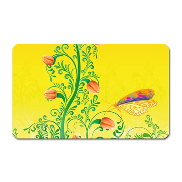 Whimsical Tulips Magnet (Rectangular)