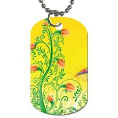 Whimsical Tulips Dog Tag (one Sided) by StuffOrSomething