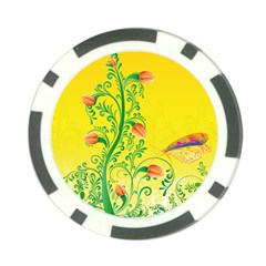 Whimsical Tulips Poker Chip by StuffOrSomething