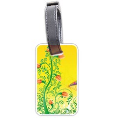 Whimsical Tulips Luggage Tag (one Side) by StuffOrSomething