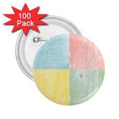 Pastel Textured Squares 2 25  Button (100 Pack) by StuffOrSomething