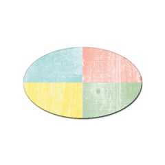 Pastel Textured Squares Sticker 10 Pack (oval)