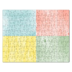 Pastel Textured Squares Jigsaw Puzzle (rectangle) by StuffOrSomething