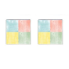 Pastel Textured Squares Cufflinks (square) by StuffOrSomething