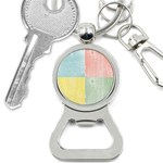 Pastel Textured Squares Bottle Opener Key Chain Front